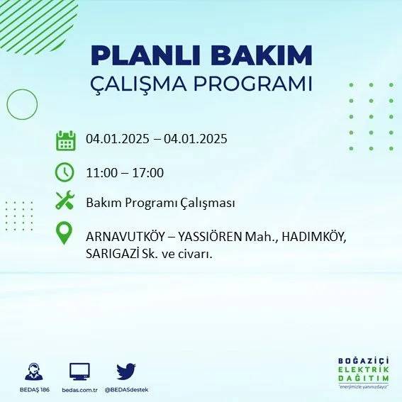 BEDAŞ, ilçe ilçe uyardı, saat verdi: İstanbul'da bugün elektrik kesintisi yaşanacak! 16