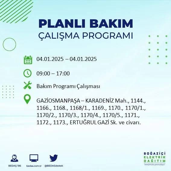 BEDAŞ, ilçe ilçe uyardı, saat verdi: İstanbul'da bugün elektrik kesintisi yaşanacak! 12