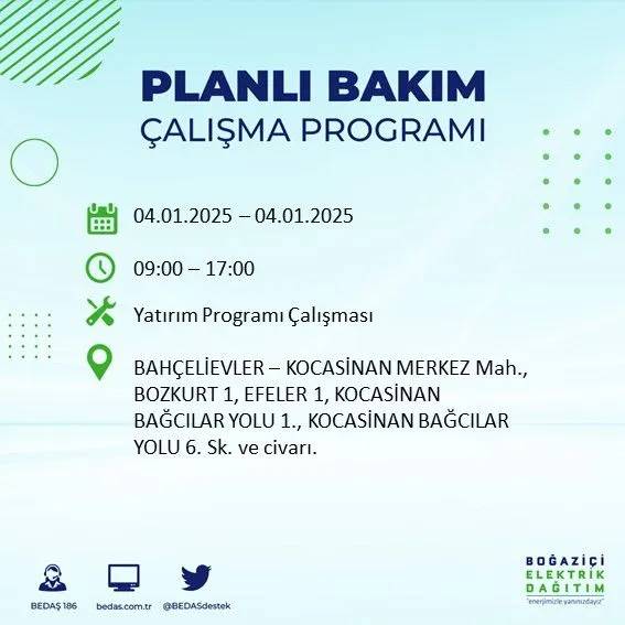 BEDAŞ, ilçe ilçe uyardı, saat verdi: İstanbul'da bugün elektrik kesintisi yaşanacak! 10