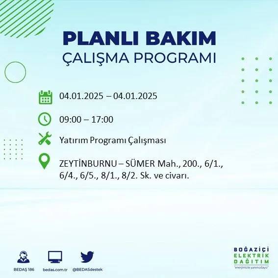 BEDAŞ, ilçe ilçe uyardı, saat verdi: İstanbul'da bugün elektrik kesintisi yaşanacak! 1