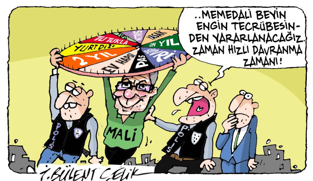 İ. Bülent Çelik'in 11 Şubat 2025 tarihli karikatürü 1