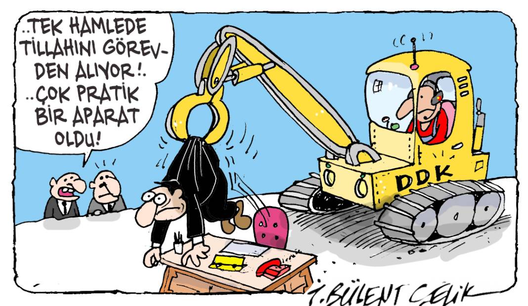 İ. Bülent Çelik'in 8 Şubat 2025 tarihli karikatürü 1