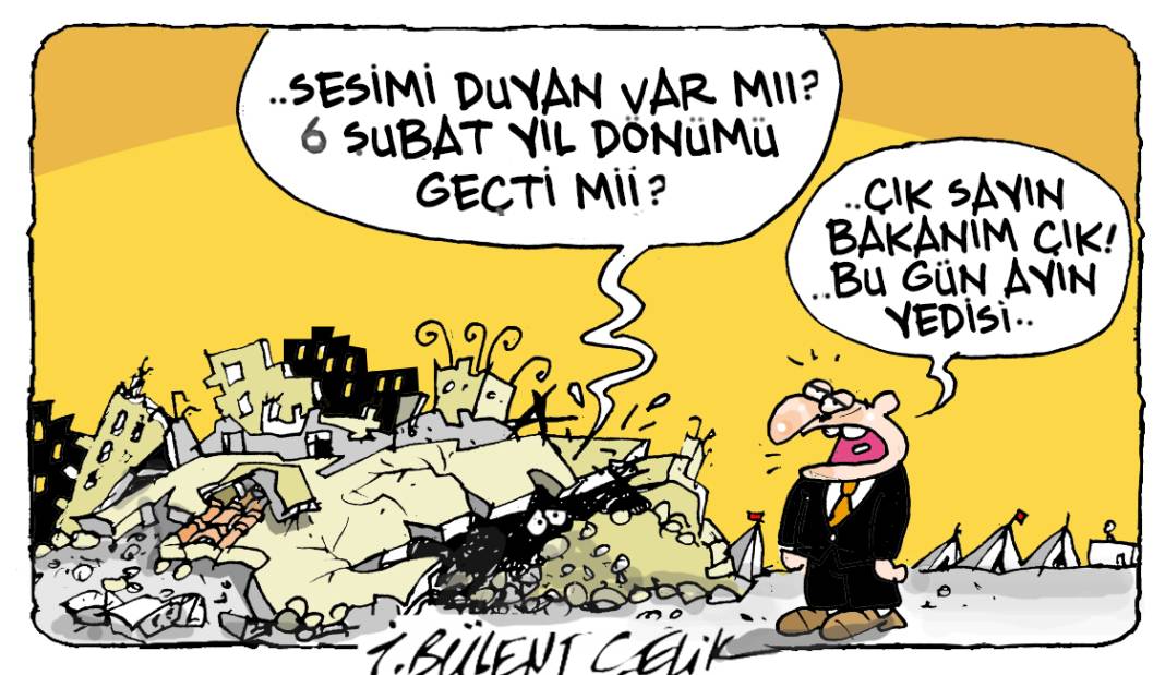 İ. Bülent Çelik'in 7 Şubat 2025 tarihli karikatürü 1