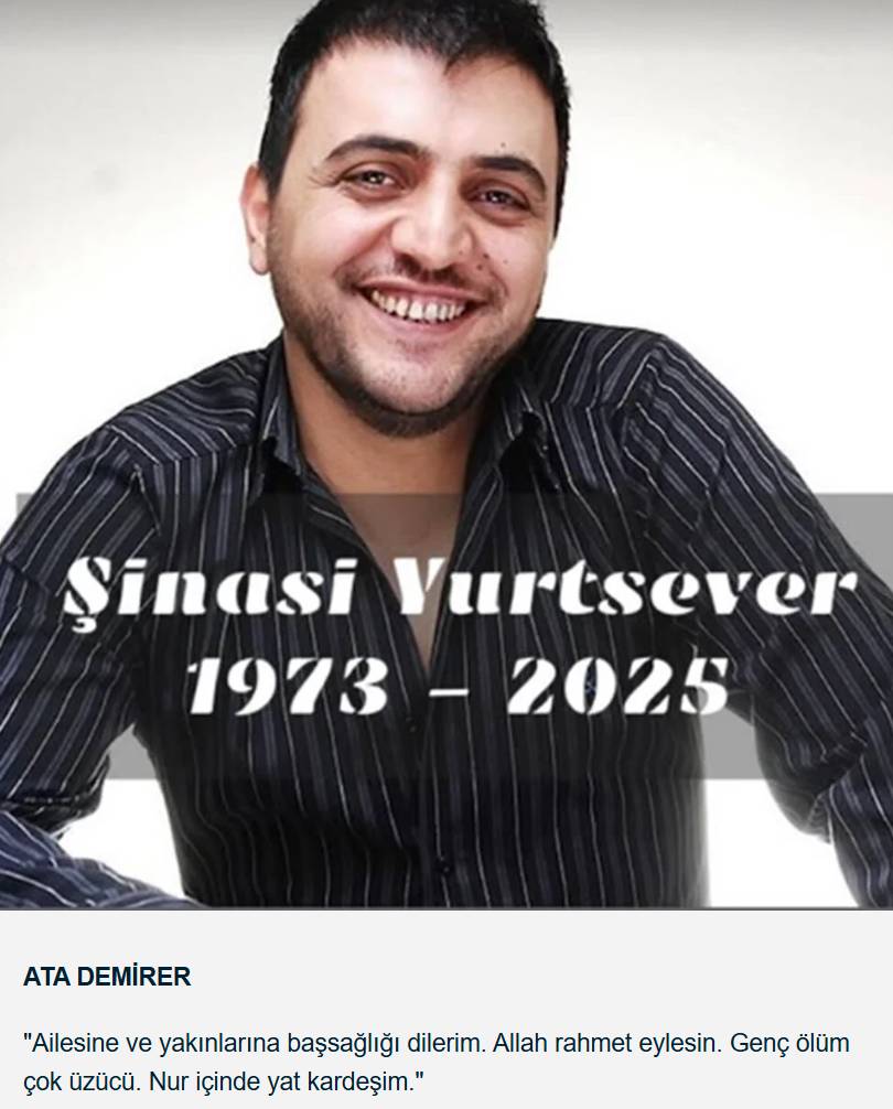 Şinasi Yurtsever’in ölümü sevenlerini üzdü, ünlü isimlerden veda mesajları 10