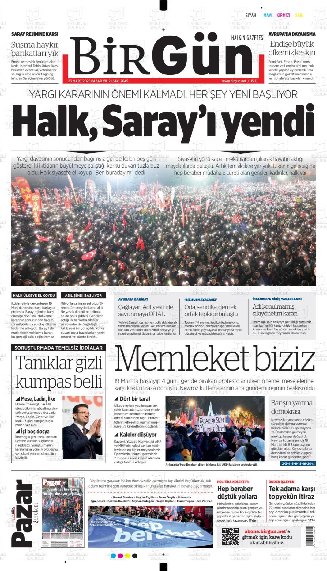 İktidar yanlısı gazeteler mahkemeden önce suçlu ilan etti 6