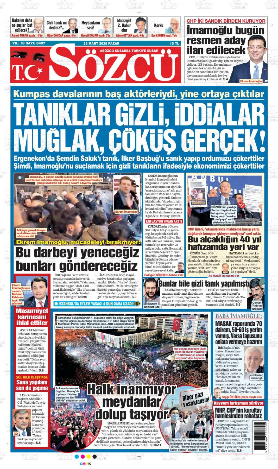 İktidar yanlısı gazeteler mahkemeden önce suçlu ilan etti 3