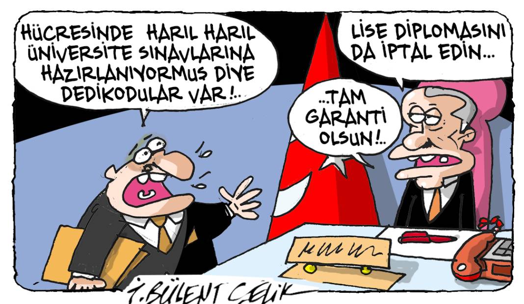 İ. Bülent Çelik'in 8 Mayıs 2025 tarihli karikatürü 1