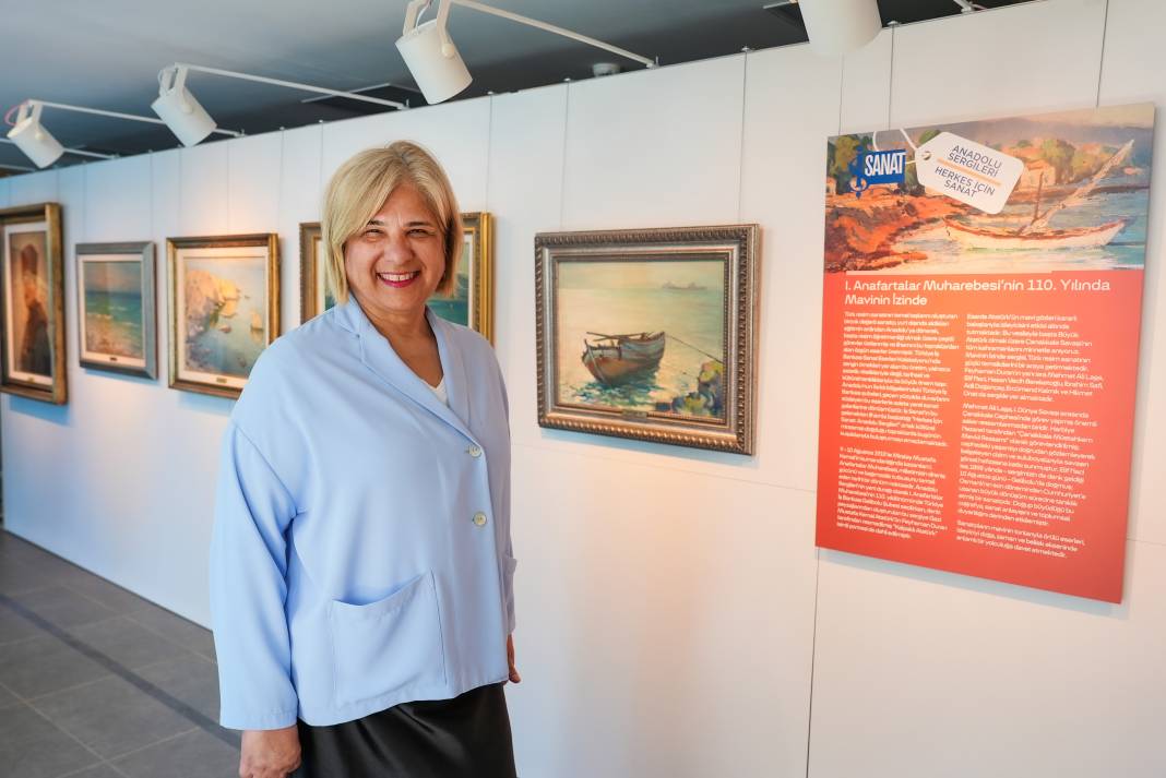 İş Sanat'ın Mavinin İzinde sergisi Gelibolu’da sanatseverlerle buluştu 4