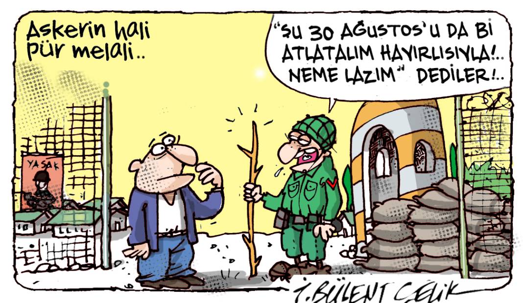 İ. Bülent Çelik'in 8 Ağustos 2025 tarihli karikatürü 1