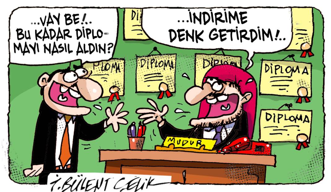 İ. Bülent Çelik'in 6 Ağustos 2025 tarihli karikatürü 1