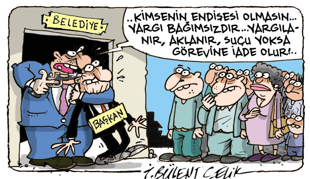 İ. Bülent Çelik'in 16 Ağustos 2025 tarihli karikatürü 1