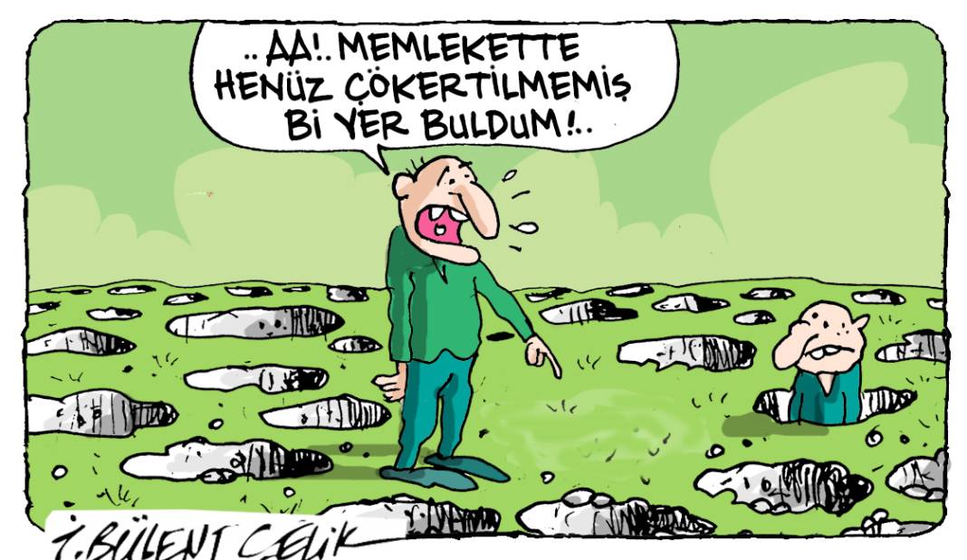 İ. Bülent Çelik'in 20 Eylül 2025 tarihli karikatürü 1