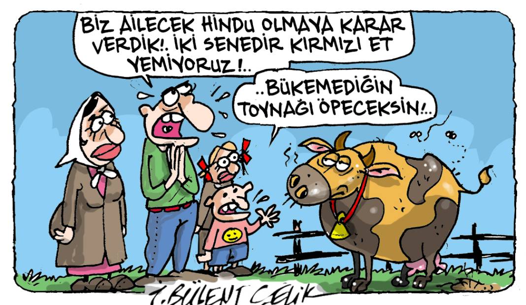 İ. Bülent Çelik'in 23 Eylül 2025 tarihli karikatürü 1
