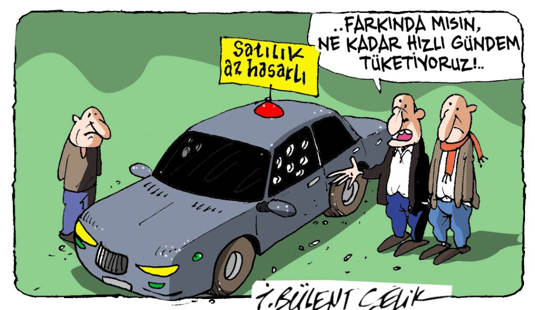 İ. Bülent Çelik'in 7 Ekim 2025 tarihli karikatürü 1