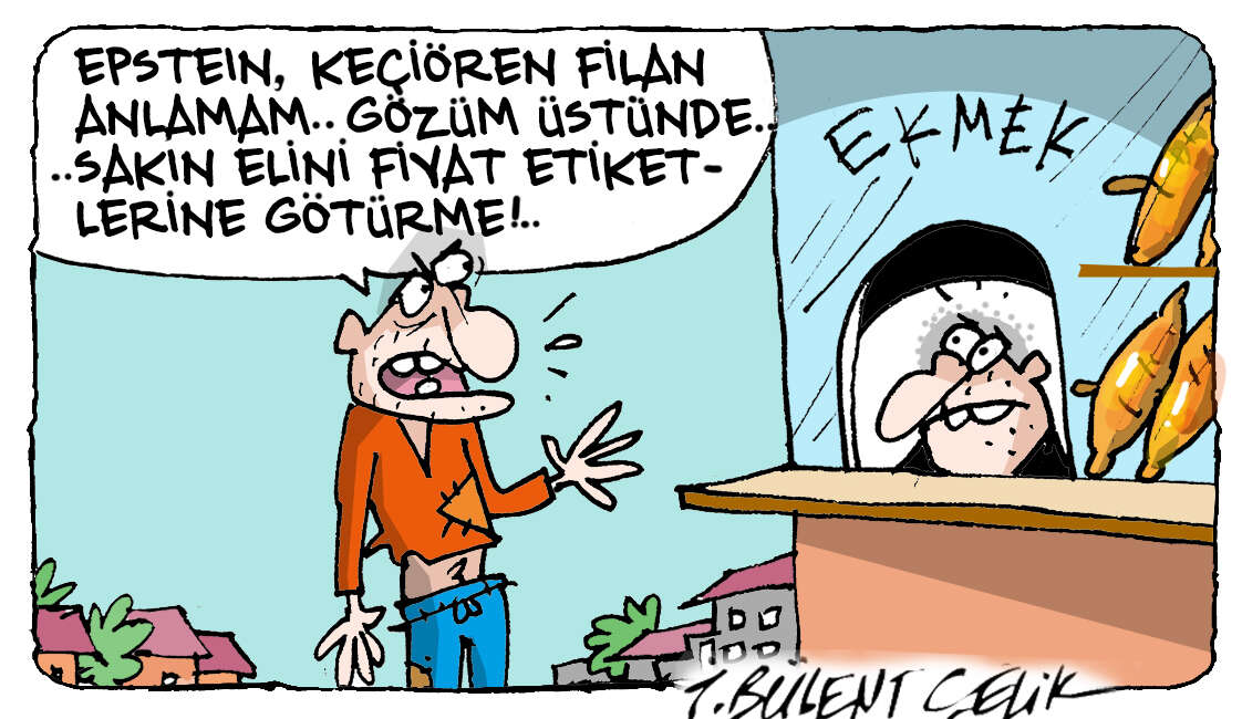 İ. Bülent Çelik'in 10 Şubat 2026 tarihli karikatürü 1