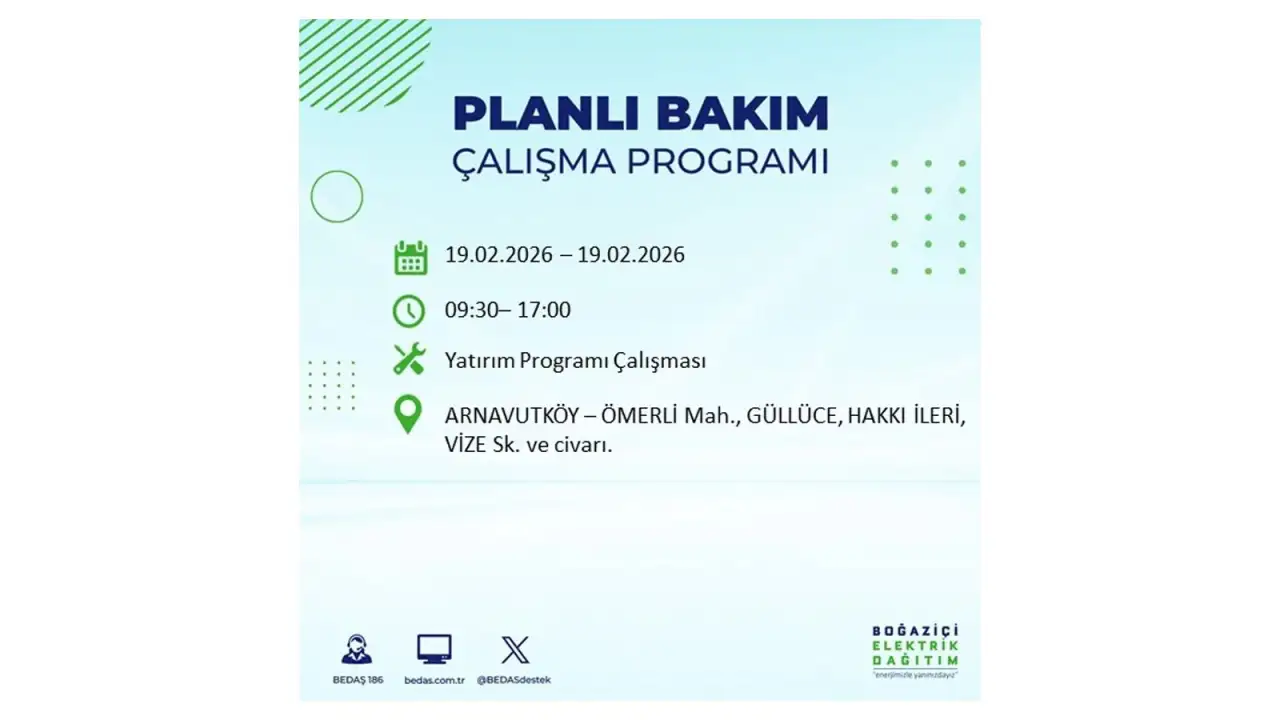 İstanbul’da yarın pek çok noktada planlı elektrik kesintileri: İlçe ilçe saatler açıklandı 19