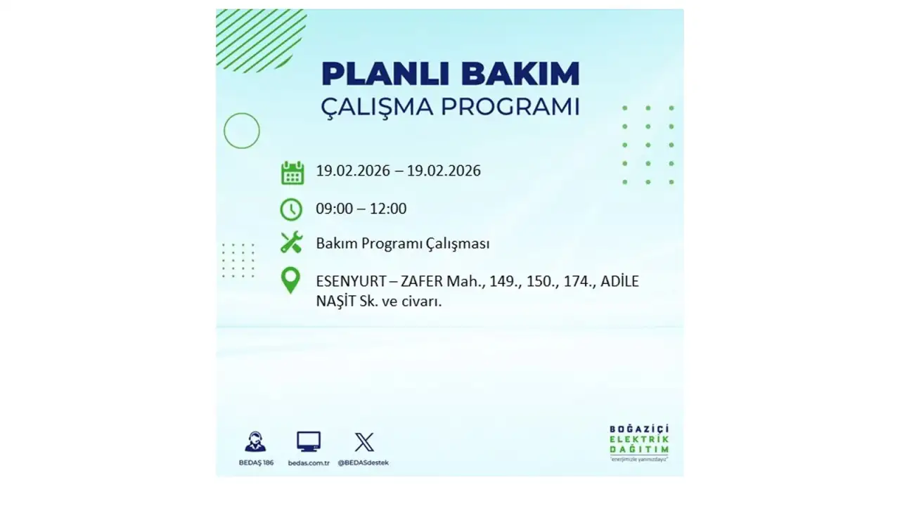 İstanbul’da yarın pek çok noktada planlı elektrik kesintileri: İlçe ilçe saatler açıklandı 2