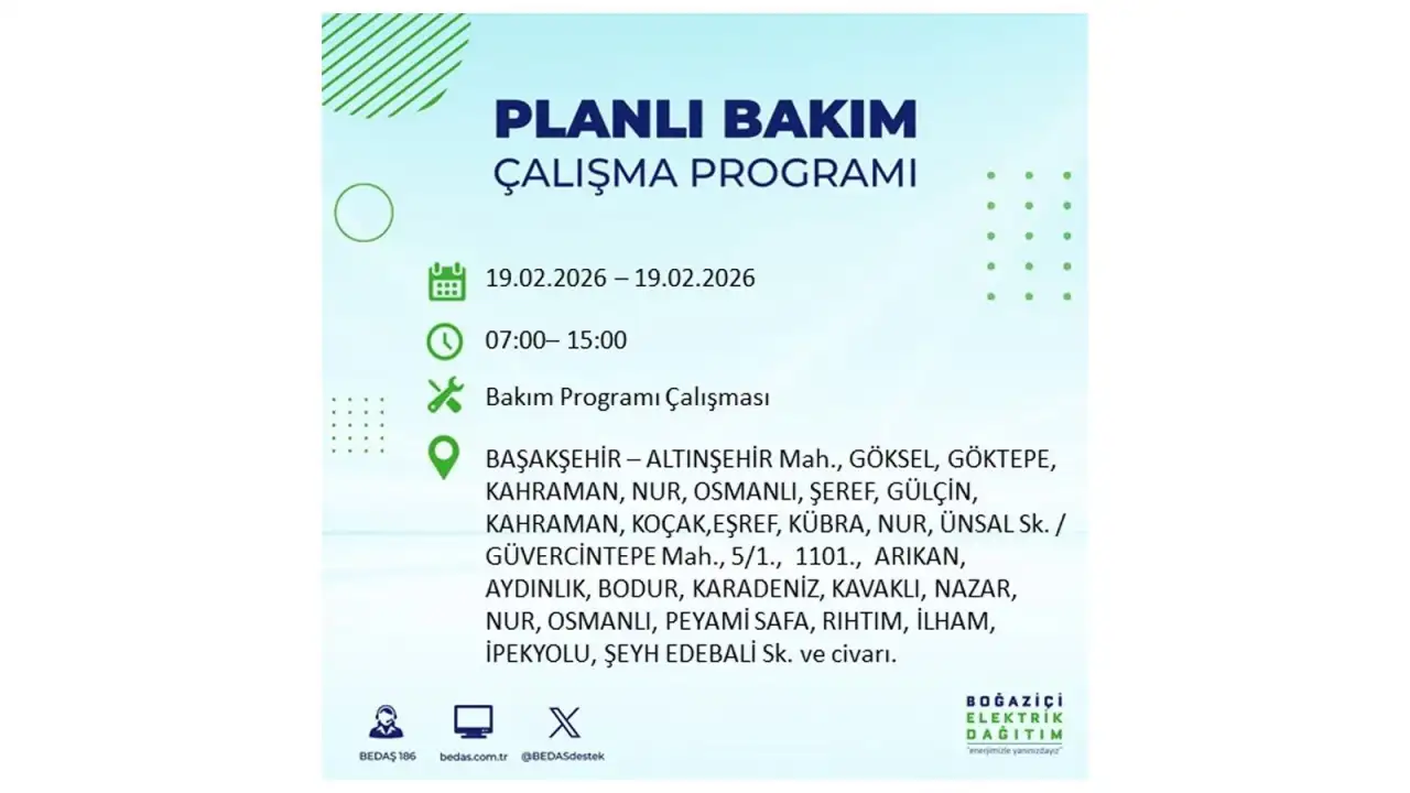 İstanbul’da yarın pek çok noktada planlı elektrik kesintileri: İlçe ilçe saatler açıklandı 13
