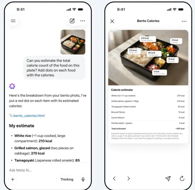 Meta’dan yapay zekada "Muse Spark" devrimi: Gören, duyan ve oyun yazan asistan! 5