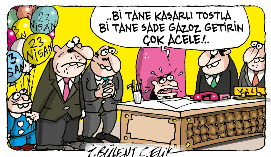 İ. Bülent Çelik'in 23 Nisan 2026 tarihli karikatürü 1