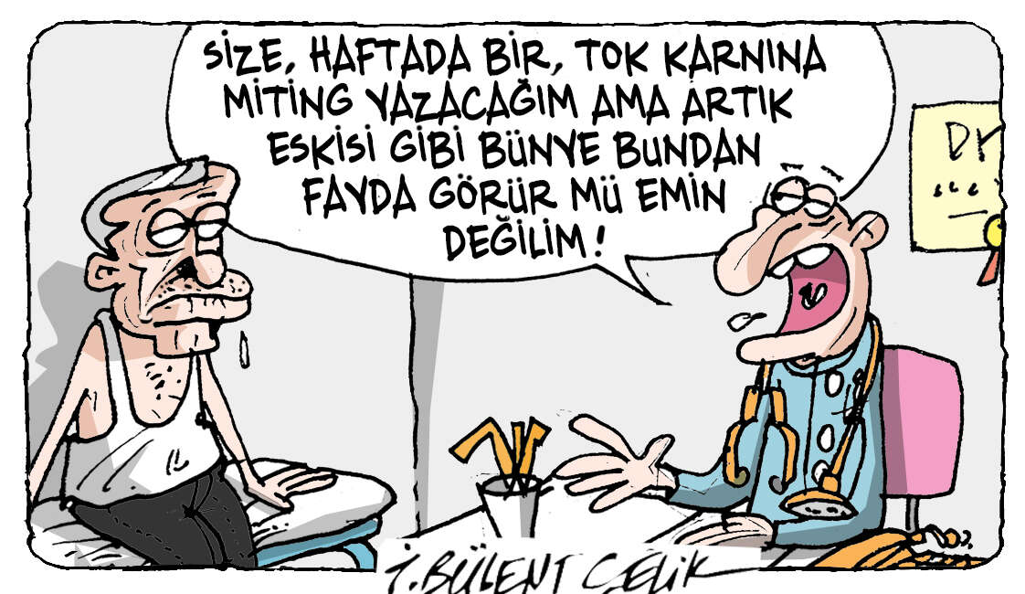 İ. Bülent Çelik'in 23 Ağustos 2026 tarihli karikatürü 1