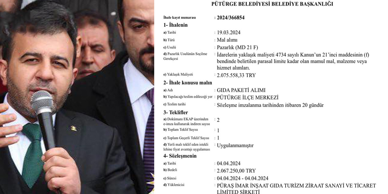 AKP'li belediye seçimden 11 gün önce 2 milyonluk ihale yaptı!