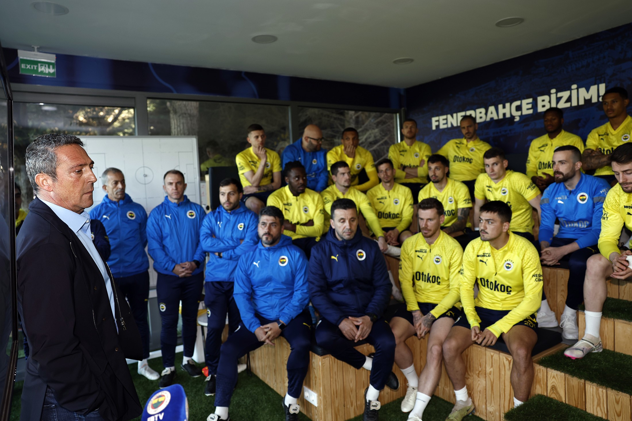 Fenerbahçe'de Ali Koç'tan Olympiakos maçı öncesi moral ziyareti