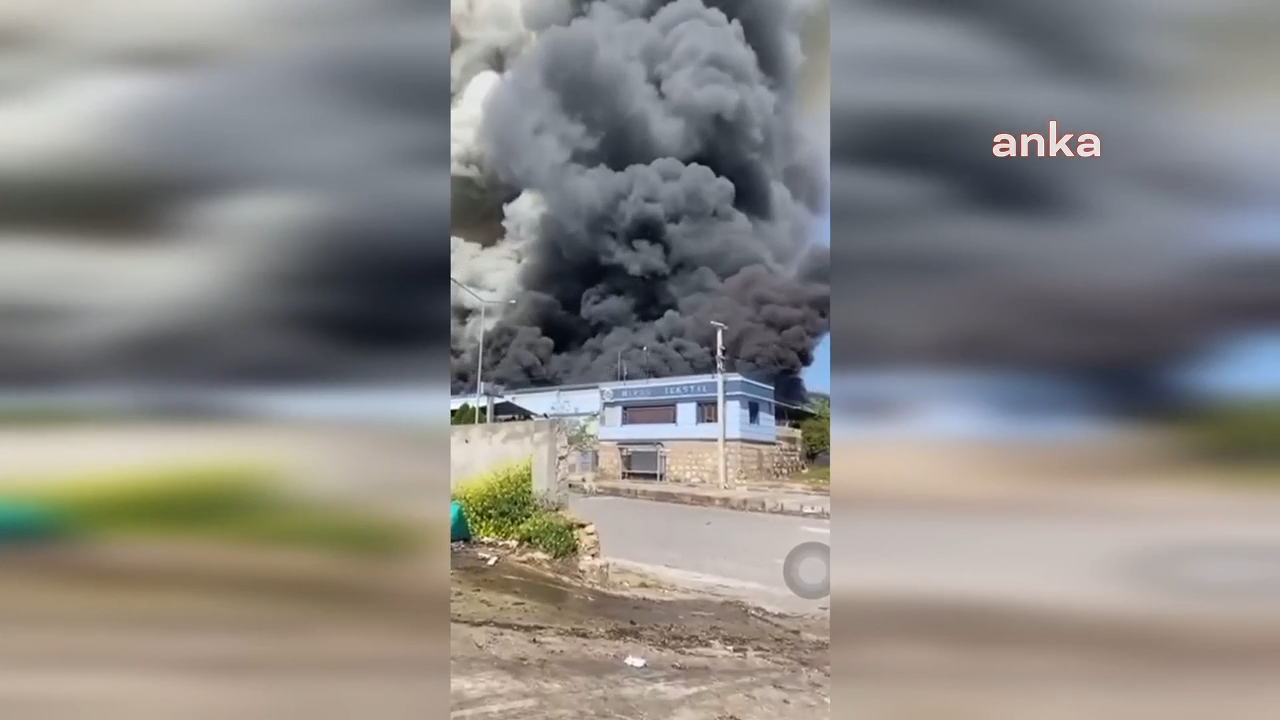 Şanlıurfa’da bir tekstil fabrikasında yangın çıktı