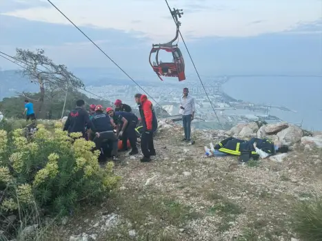 Antalya'da teleferik kabini düştü: 1 kişi hayatını kaybetti