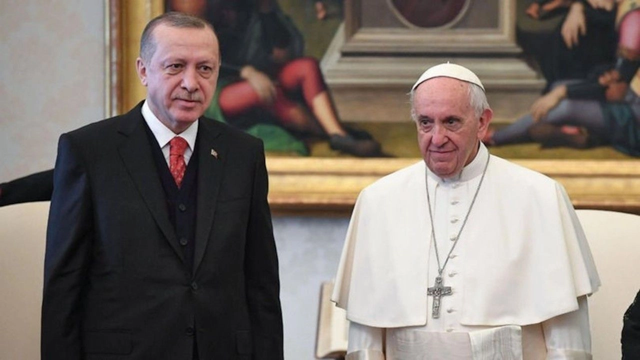 Erdoğan'dan Papa Fransuva'ya Filistin mektubu
