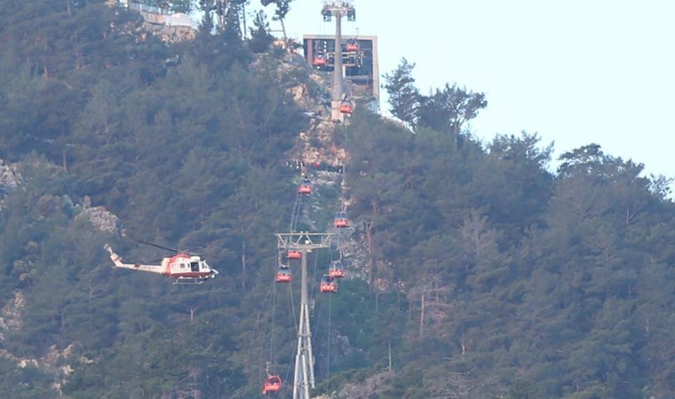 Teleferikte kurtarma operasyonları 22 saat sonra sona erdi