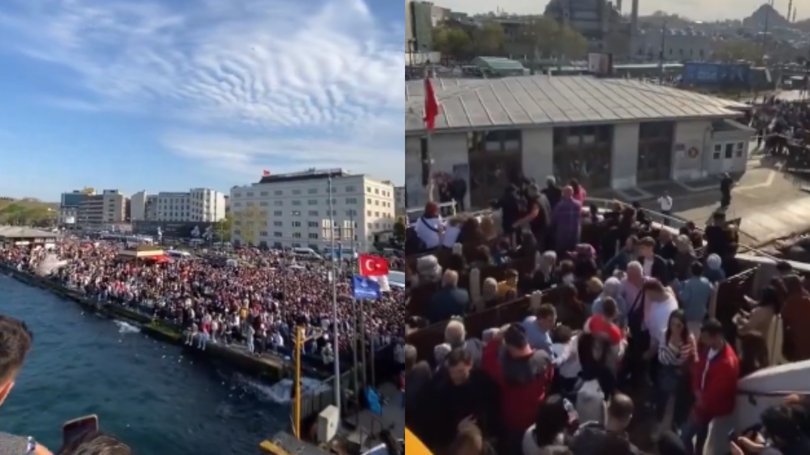 İstanbul'da deniz havası almak isteyenler kalabalıktan nefes alamadı