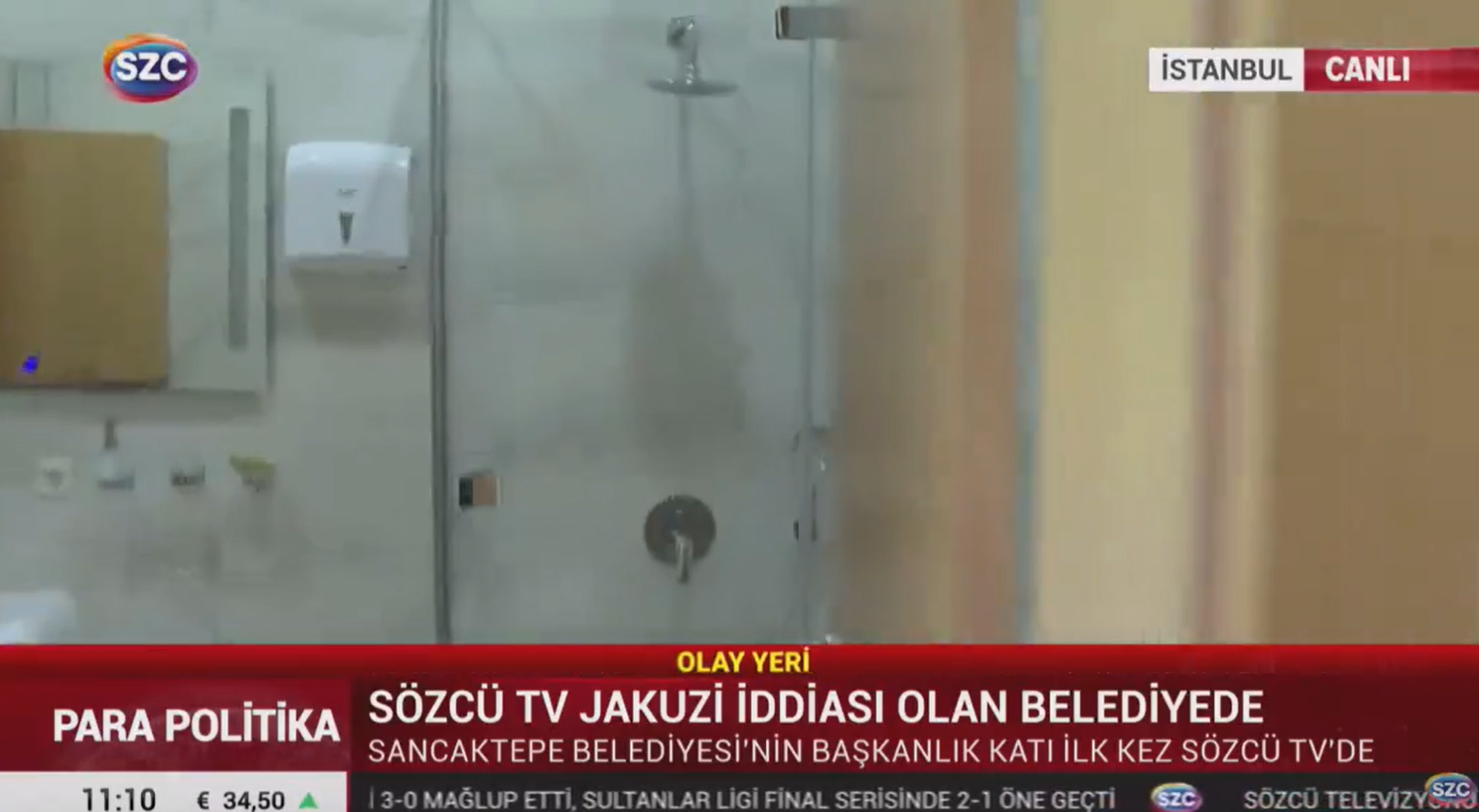 Sancaktepe Belediyesi'ndeki lüks banyolar görüntülendi