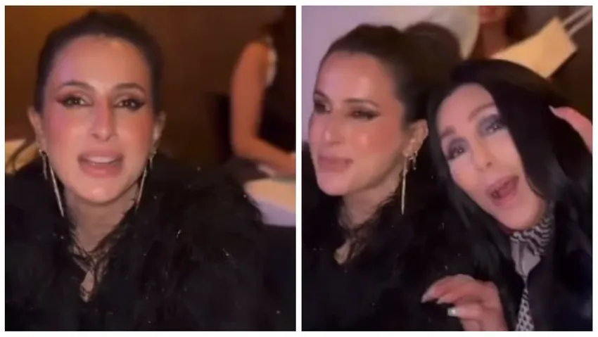 Ali Koç'un eşi Nevbahar Koç ünlü şarkıcı Cher ile buluştu: 'İstanbul’u temsil ediyorum'