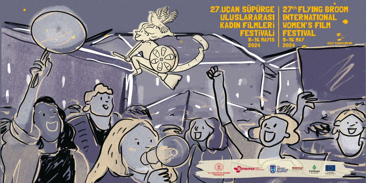 27. Uçan Süpürge Uluslararası Kadın Filmleri Festivali’nin Afişi belli oldu