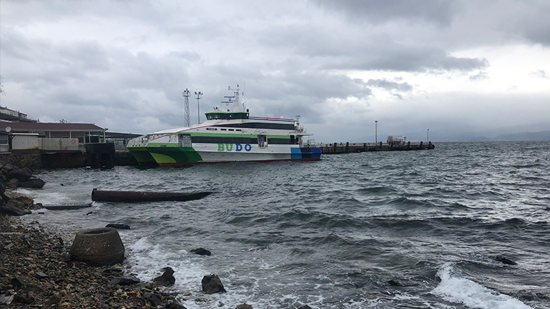 Bursa-İstanbul deniz otobüsü seferlerinde rüzgar nedeniyle iptaller yaşandı