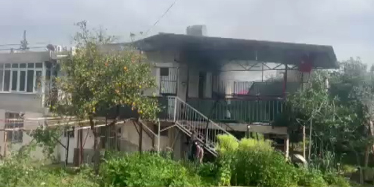 Kozan'da müstakil evde yangın çıktı