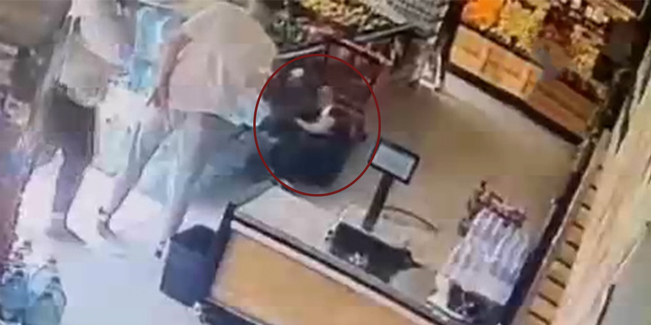 Markette çalışan husumetlisini tabancayla vurdu: O anlar kameraya yansıdı