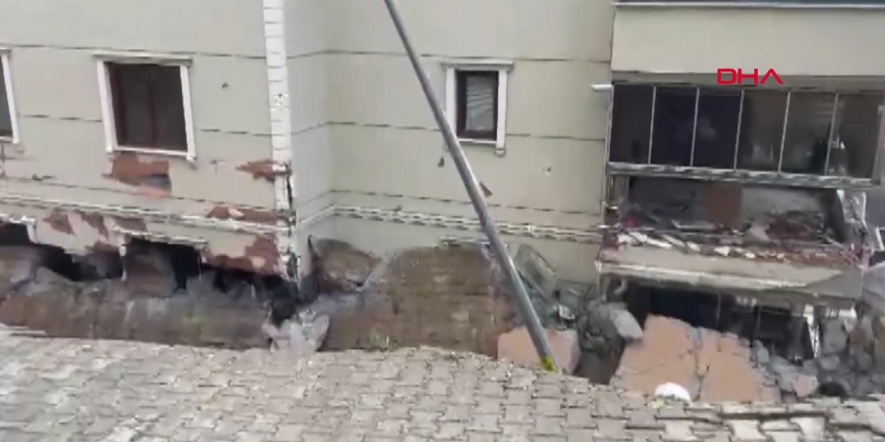 Bursa'da sağanaktan istinat duvarı çöktü: 2 kişi yaralandı