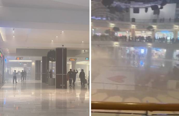 İstinye Park AVM'de yangın! Dumanlar her yanı kapladı