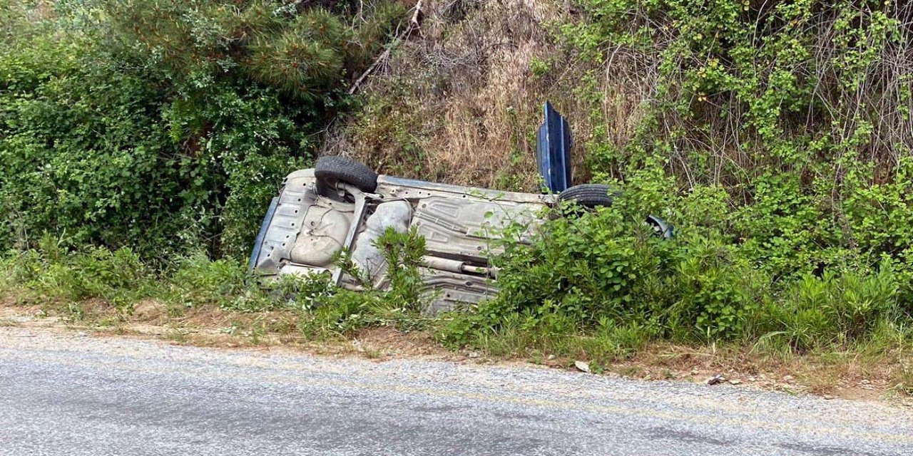 Arabasının tadını çıkaramadan kaza yaptı