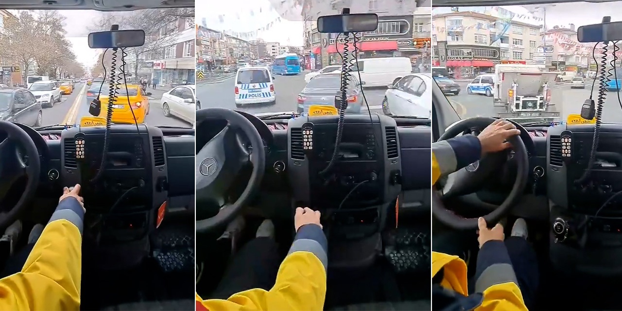 Ankara’da bir ambulansın araç içi kamerasından vakaya gidiş görüntüleri gündem oldu