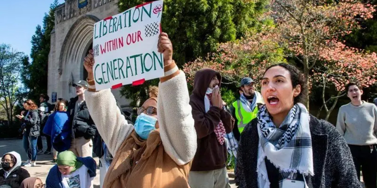 ABD'nin Columbia Üniversitesi'nde düzenlenen Filistin yanlısı protestolar devam ediyor