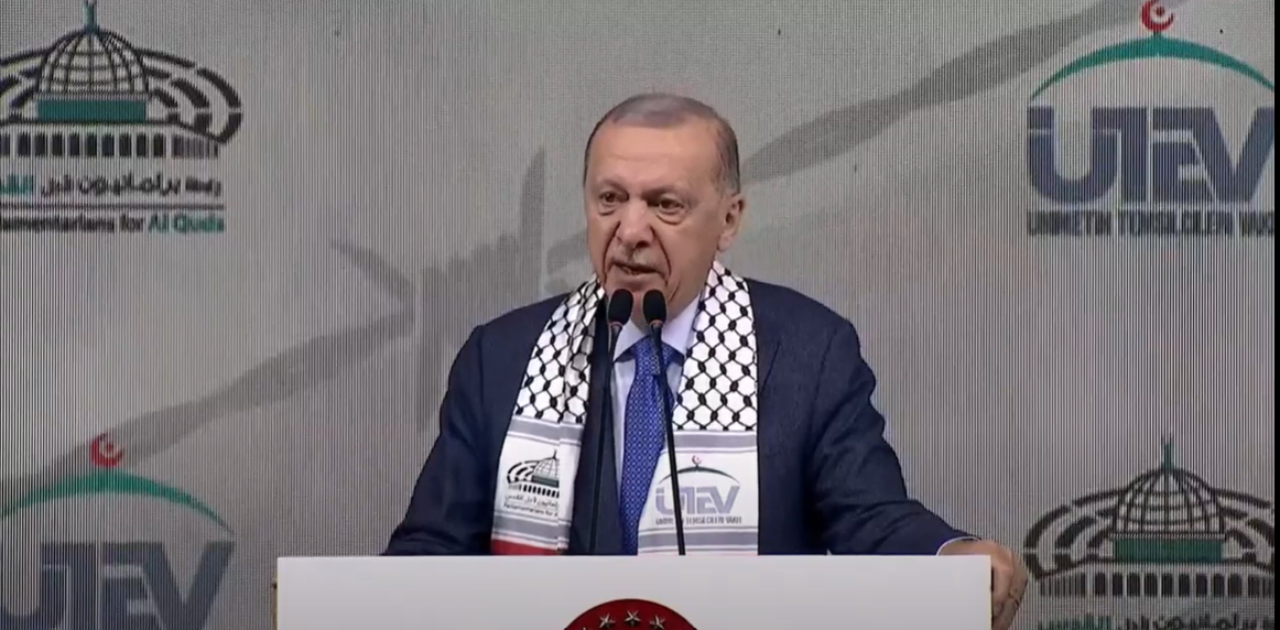 Erdoğan, Kudüs Platformu Konferansında konuşuyor