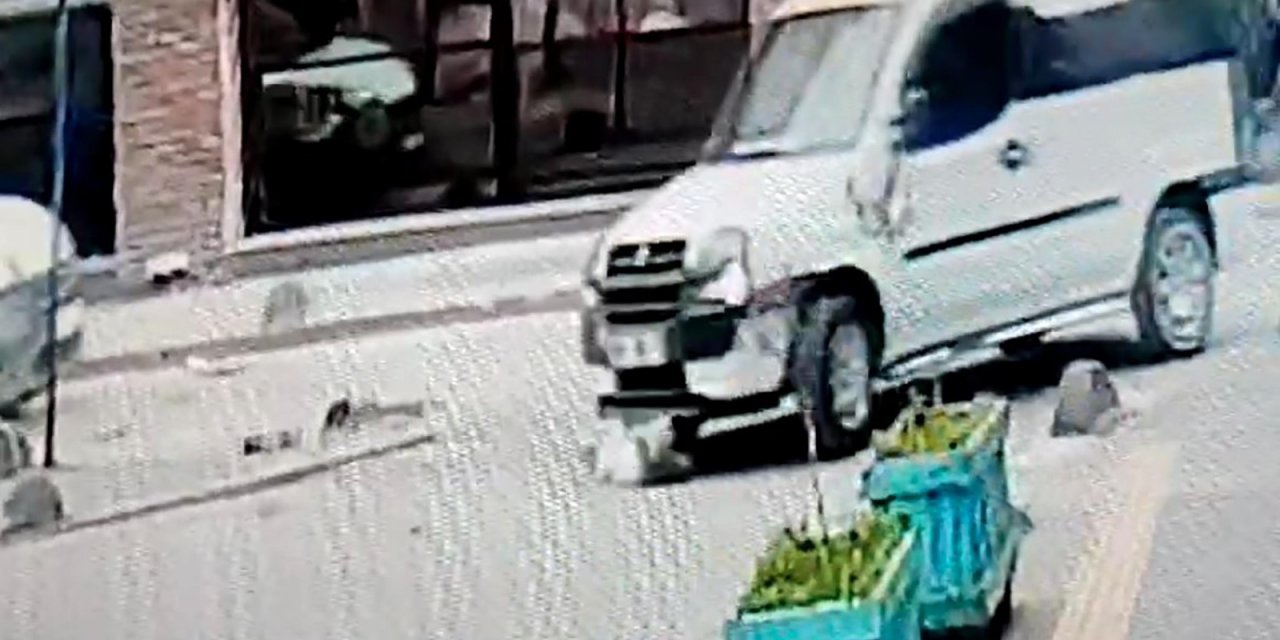 Ters yönden girdiği sokakta yavru köpeğe çarptı