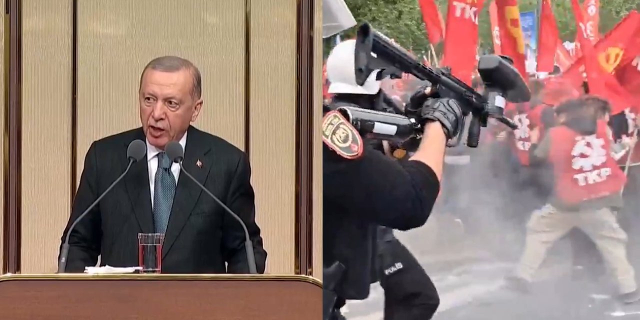 Dün Erdoğan, “Taksim’i kutlamalara açan yine biz olduk” dedi: Bugün Taksim’e çıkmak isteyen işçiler gözaltına alındı.