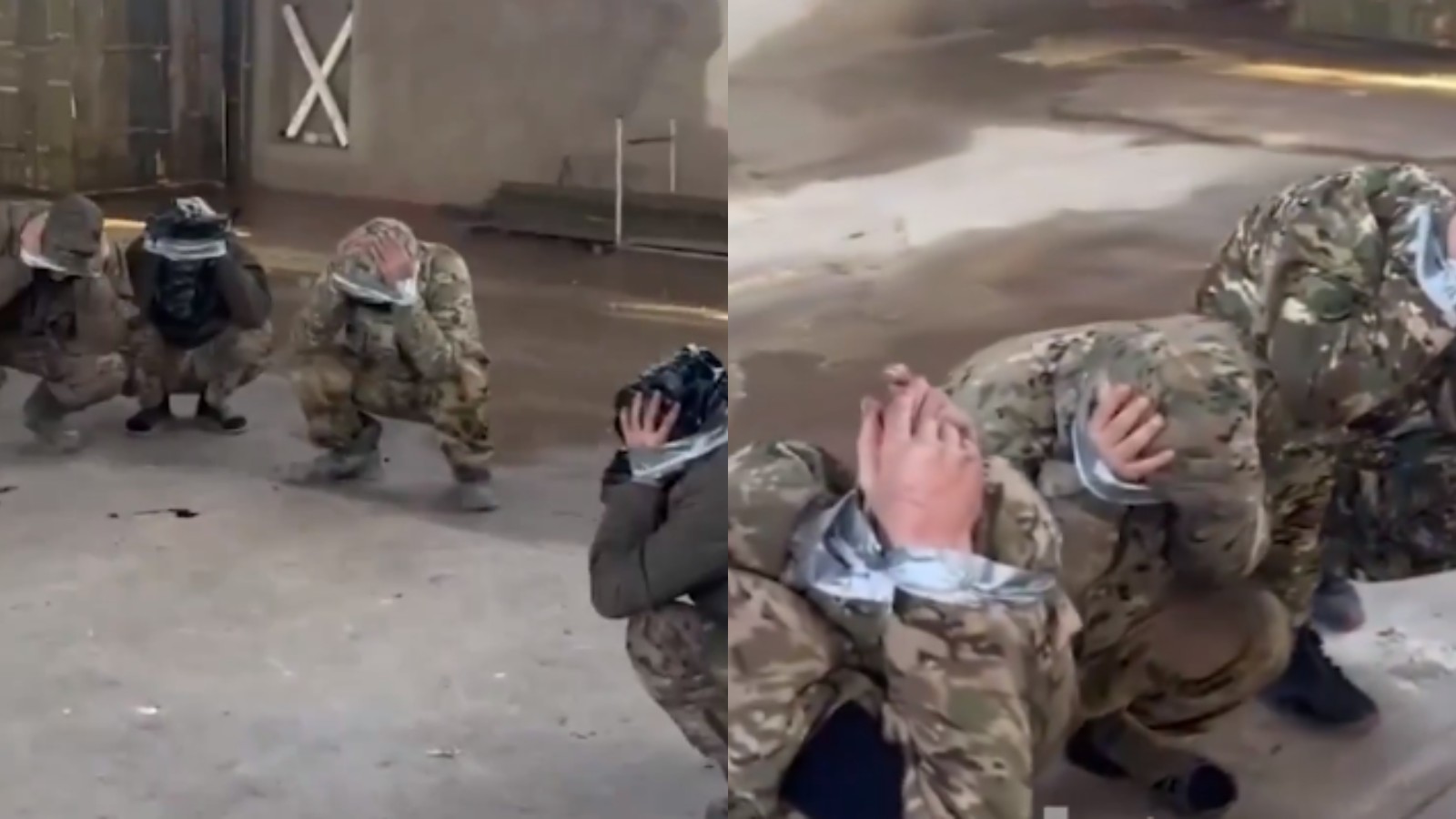 Ukrayna’daki ABD’li askerler, Rus askerler tarafından böyle rehin alındı