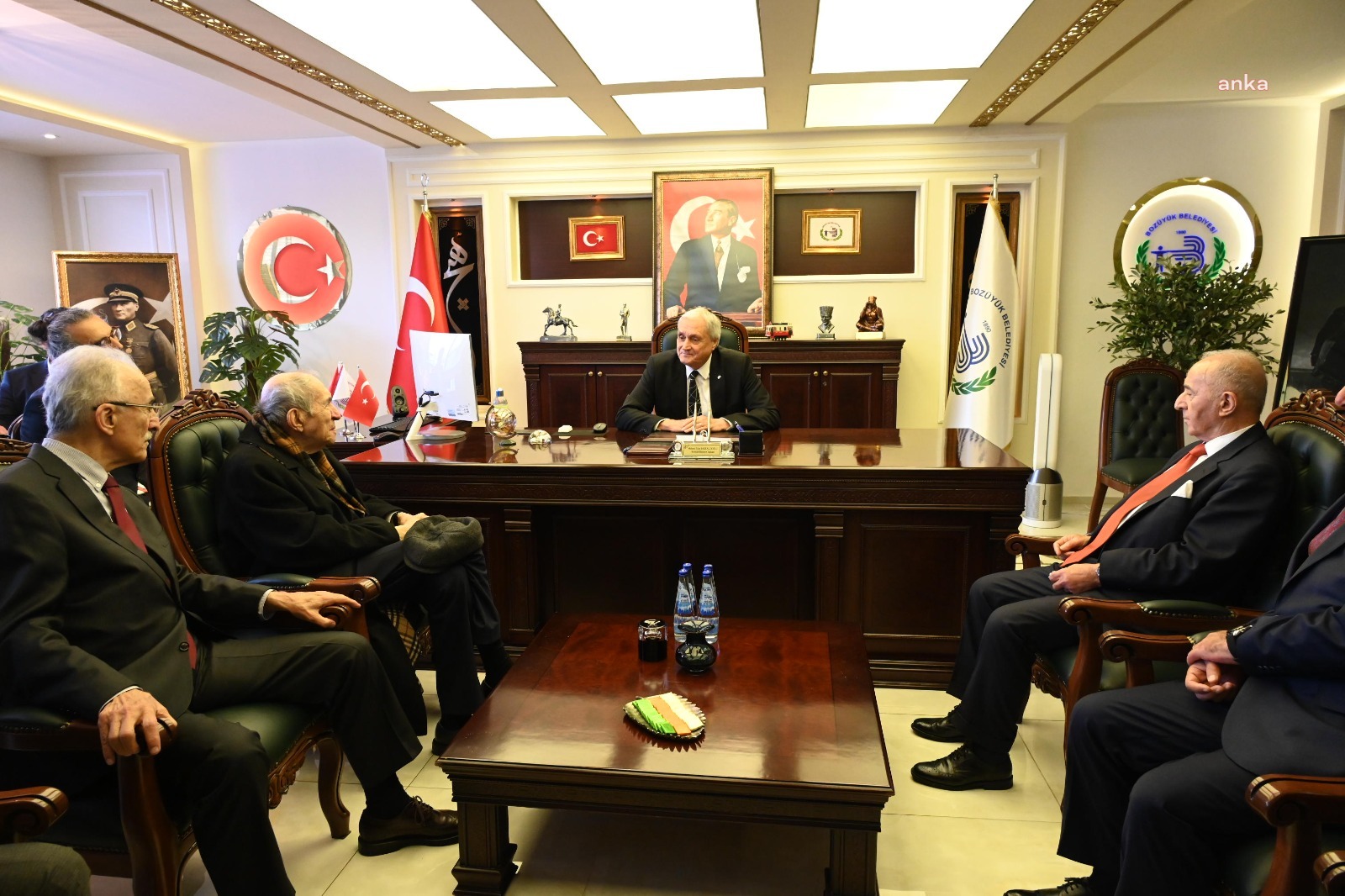 CHP’li  ve SHP’li eski genel başkanlardan Bozüyük belediye başkanına ziyaret