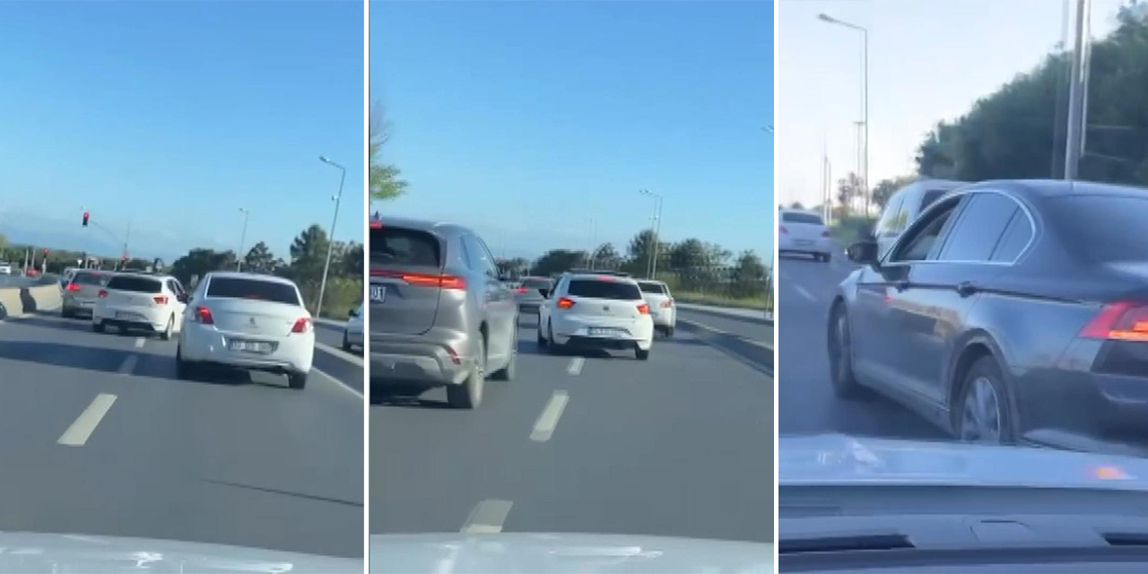 Bakırköy'de makas atarak ilerleyen otomobil kaza yaptı