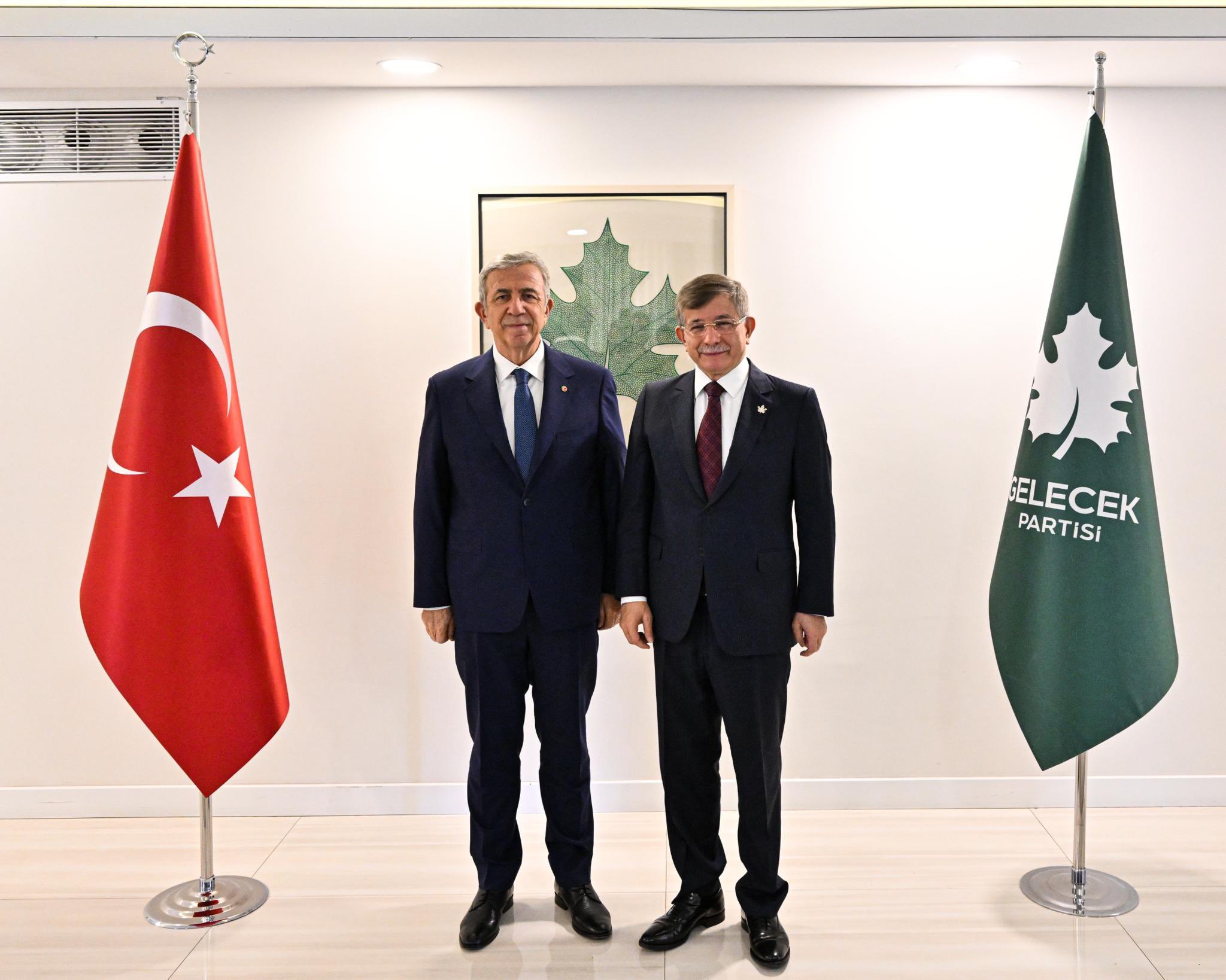 Mansur Yavaş'tan Ahmet Davutoğlu'na teşekkür ziyareti